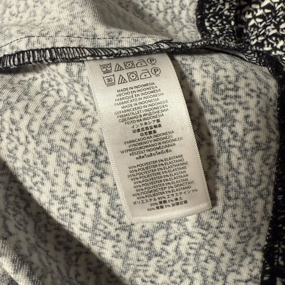 Michael Kors Black and White Patterned Dress 4